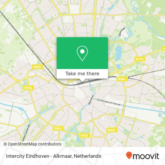 Intercity Eindhoven - Alkmaar Karte