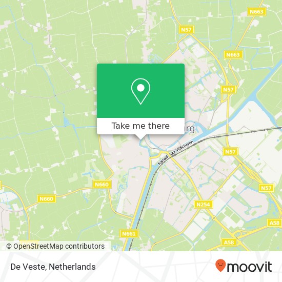 De Veste map