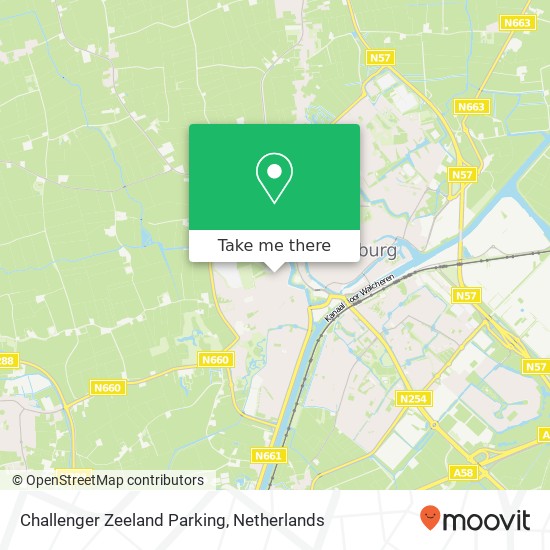Challenger Zeeland Parking map