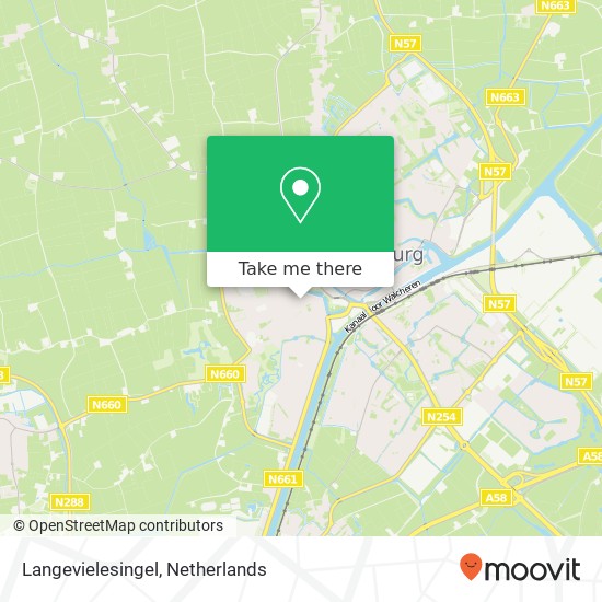 Langevielesingel map