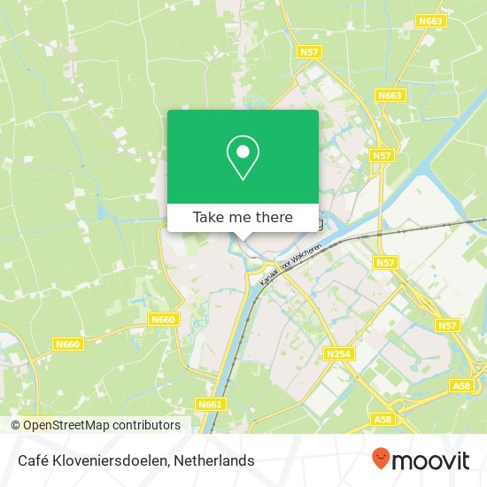 Café Kloveniersdoelen map