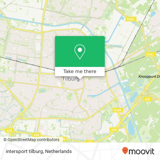 intersport tilburg map