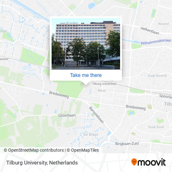 Tilburg University map