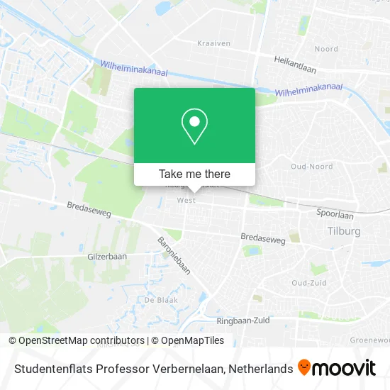 Studentenflats Professor Verbernelaan map