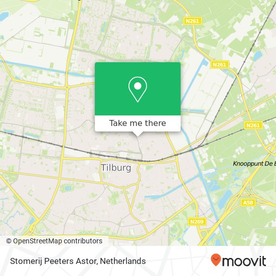 Stomerij Peeters Astor map