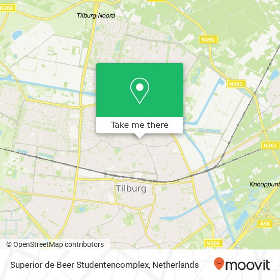 Superior de Beer Studentencomplex map