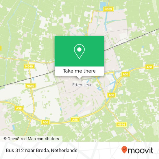 Bus 312 naar Breda map