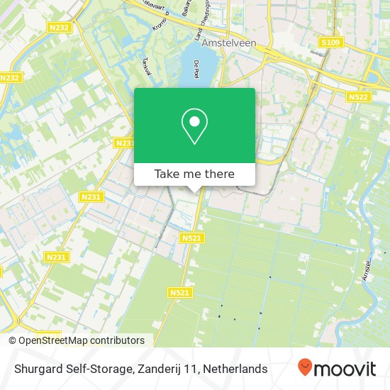 Shurgard Self-Storage, Zanderij 11 map