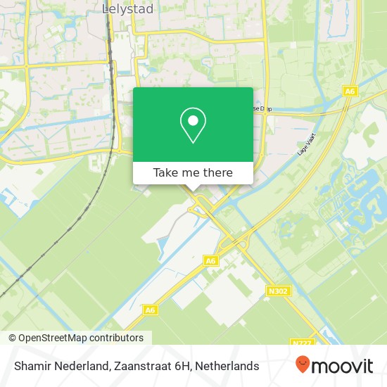 Shamir Nederland, Zaanstraat 6H Karte