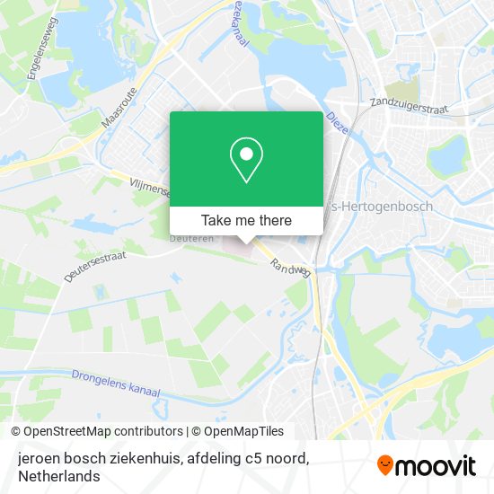 jeroen bosch ziekenhuis, afdeling c5 noord map