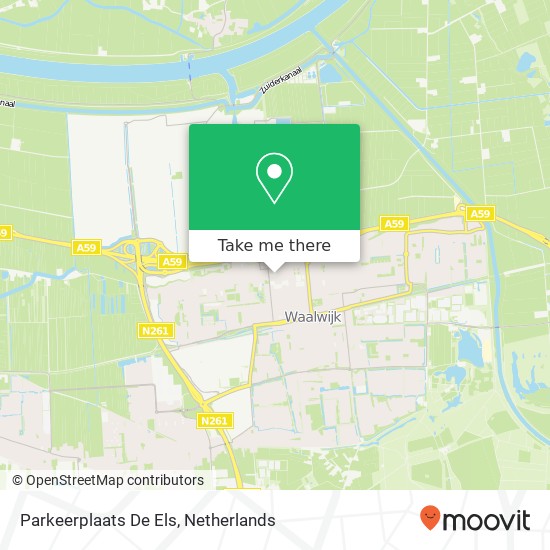 Parkeerplaats De Els map