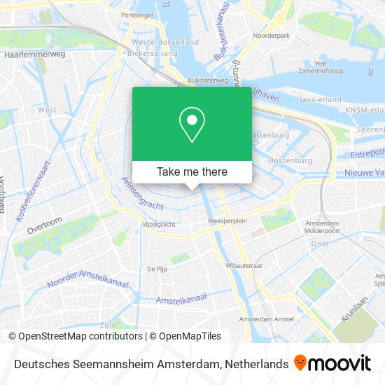 Deutsches Seemannsheim Amsterdam Karte