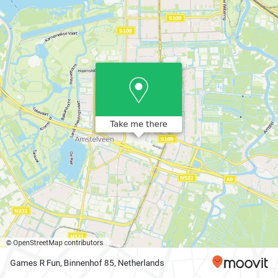 Games R Fun, Binnenhof 85 map