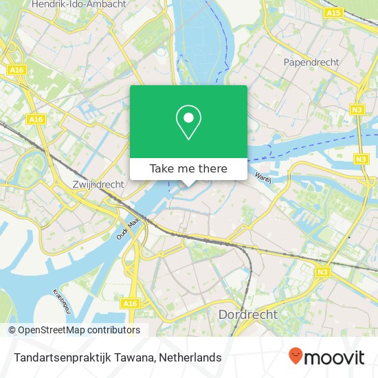 Tandartsenpraktijk Tawana map