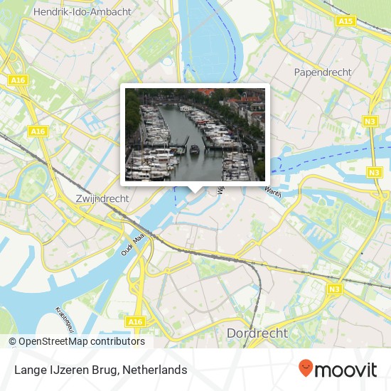 Lange IJzeren Brug map