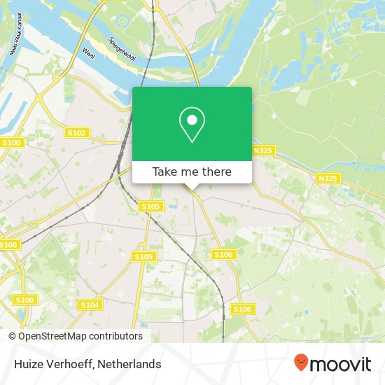 Huize Verhoeff map