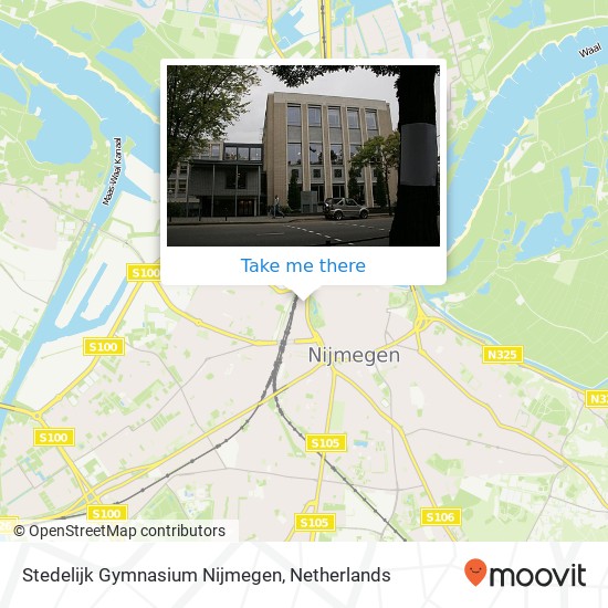 Stedelijk Gymnasium Nijmegen Karte