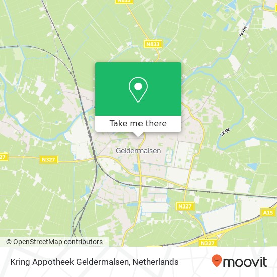 Kring Appotheek Geldermalsen map