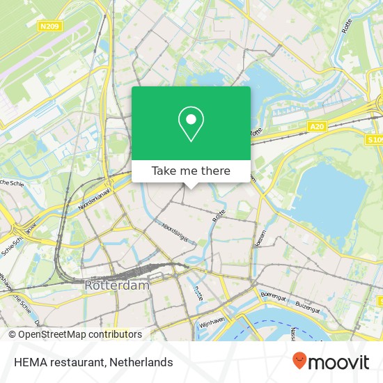 HEMA restaurant map