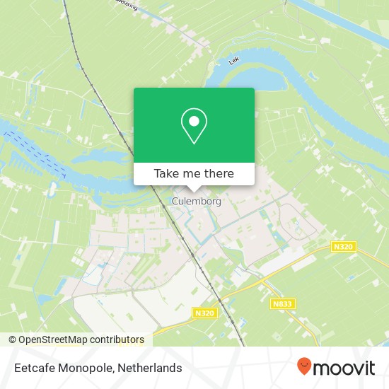 Eetcafe Monopole map