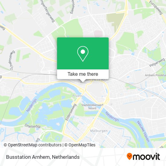 Busstation Arnhem Karte