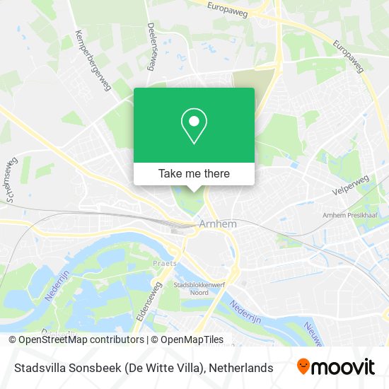 Stadsvilla Sonsbeek (De Witte Villa) map