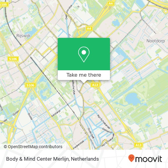 Body & Mind Center Merlijn map