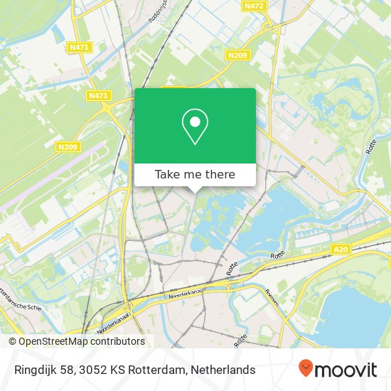 Ringdijk 58, 3052 KS Rotterdam Karte