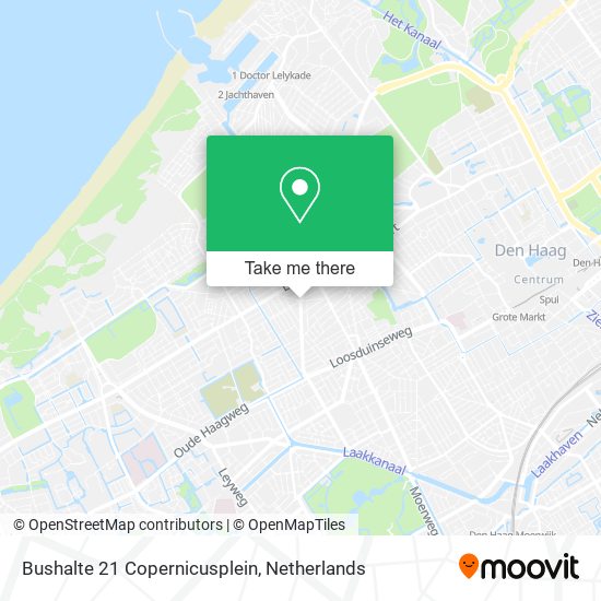 Bushalte 21 Copernicusplein map