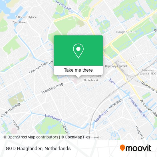 GGD Haaglanden map