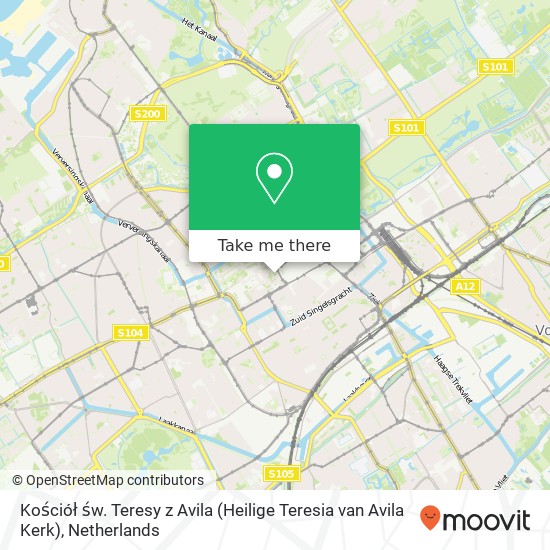 Kościół św. Teresy z Avila (Heilige Teresia van Avila Kerk) Karte