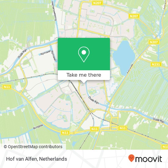 Hof van Alfen map