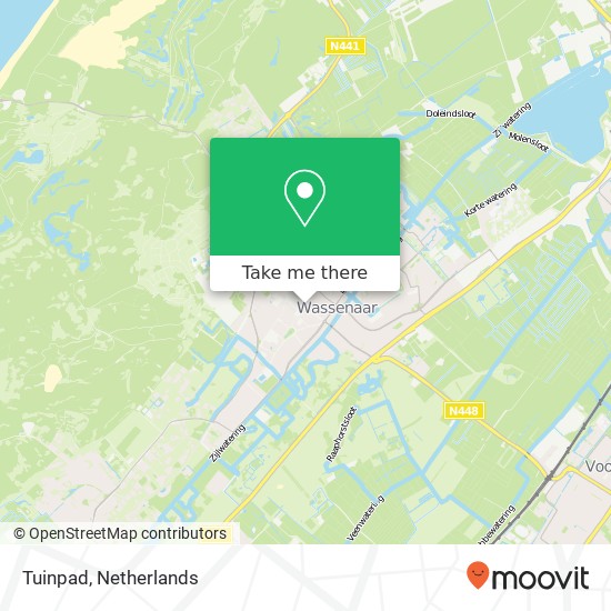 Tuinpad map