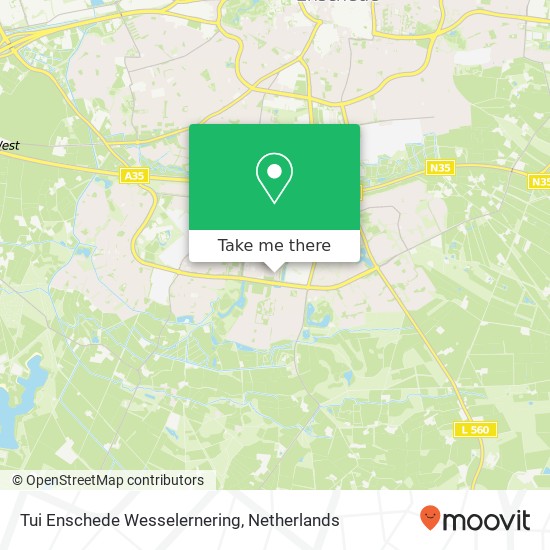 Tui Enschede Wesselernering map