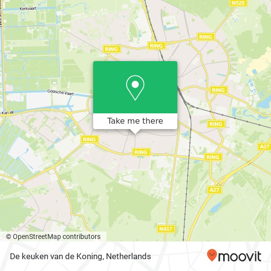 De keuken van de Koning map