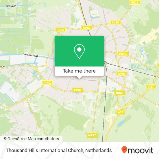 Thousand Hills International Church map