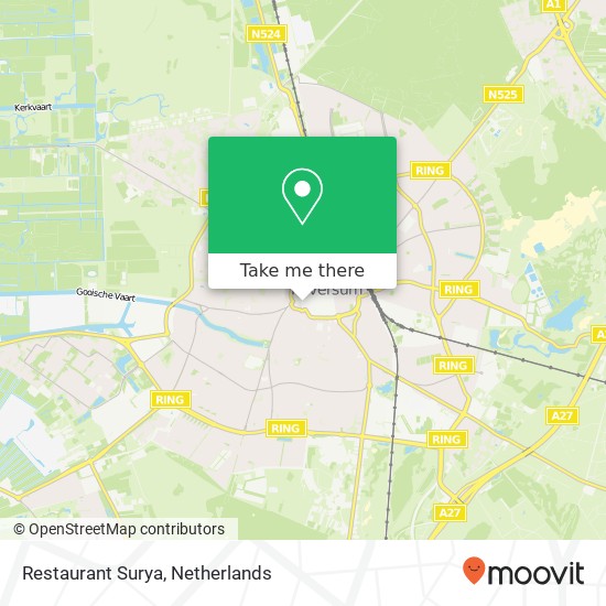 Restaurant Surya map