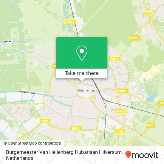 Burgemeester Van Hellenberg Hubarlaan Hilversum map