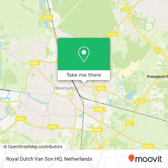 Royal Dutch Van Son HQ map