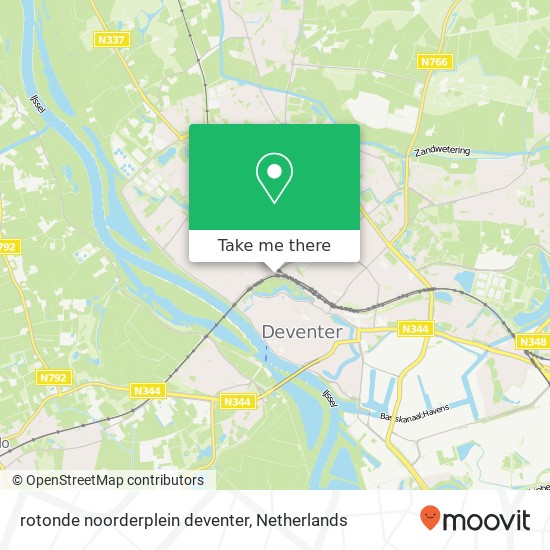 rotonde noorderplein deventer map