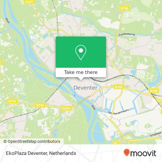 EkoPlaza Deventer map