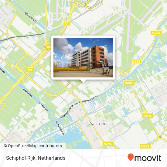 Schiphol-Rijk map