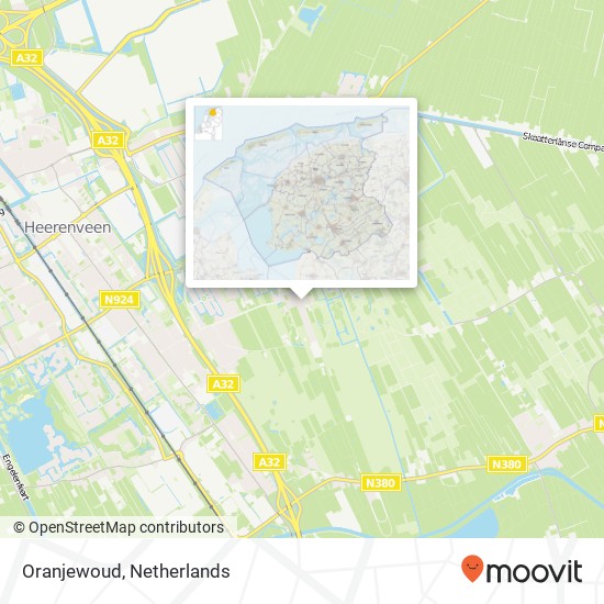 Oranjewoud map