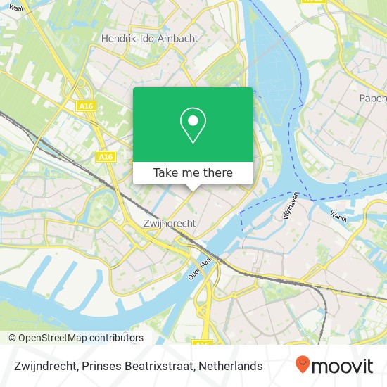 Zwijndrecht, Prinses Beatrixstraat map