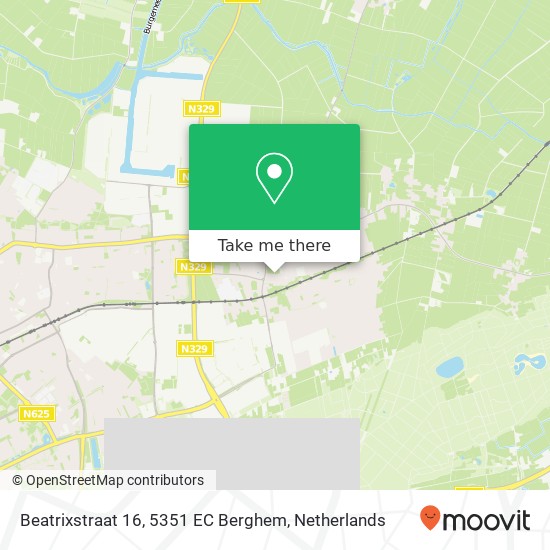 Beatrixstraat 16, 5351 EC Berghem map