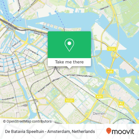 De Batavia Speeltuin - Amsterdam map