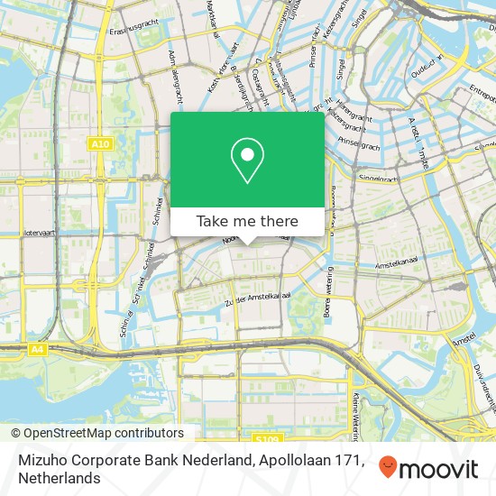 Mizuho Corporate Bank Nederland, Apollolaan 171 map