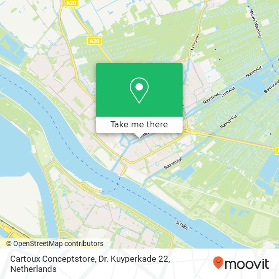 Cartoux Conceptstore, Dr. Kuyperkade 22 map