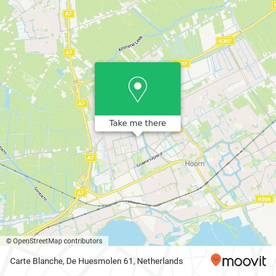 Carte Blanche, De Huesmolen 61 map