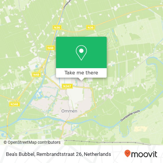 Bea's Bubbel, Rembrandtstraat 26 map